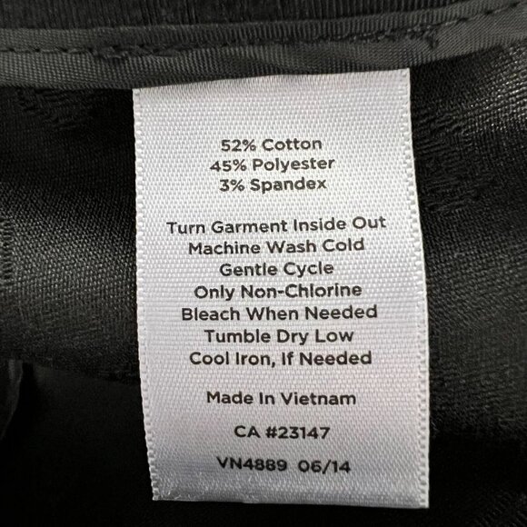 Talbots Heritage Womens Black High Rise Elastic Waist Pull On Ankle Pants Sz 16P - Picture 9 of 9